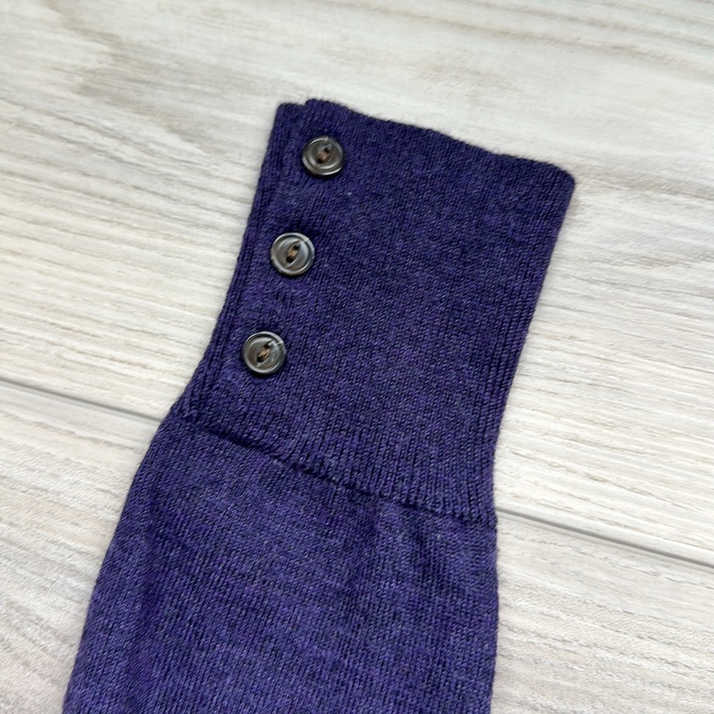 Banana republic merino wool purple crewneck sweater size xs - Picture 5 of 6
